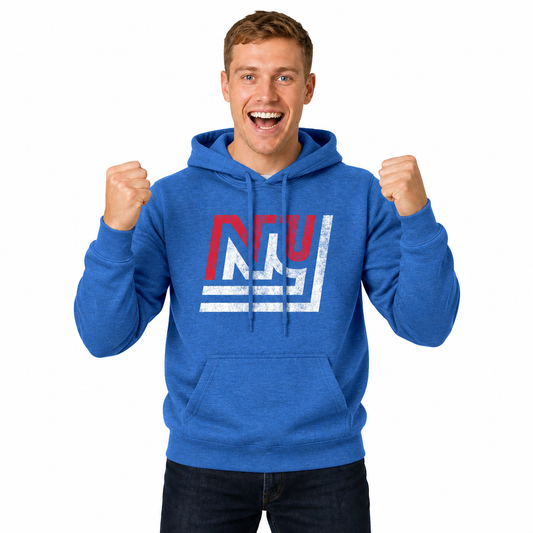 New York Giants Modern Throwback Fleece Hoodie - Royal