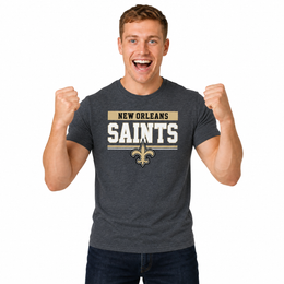 New Orleans Saints Charcoal T-Shirt for Men and Women - Charcoal