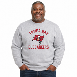 Tampa Bay Buccaneers  NFL Gameday Crewneck Sweatshirt - Gray