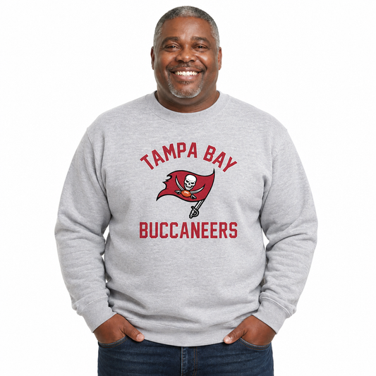 Tampa Bay Buccaneers  NFL Gameday Crewneck Sweatshirt - Gray