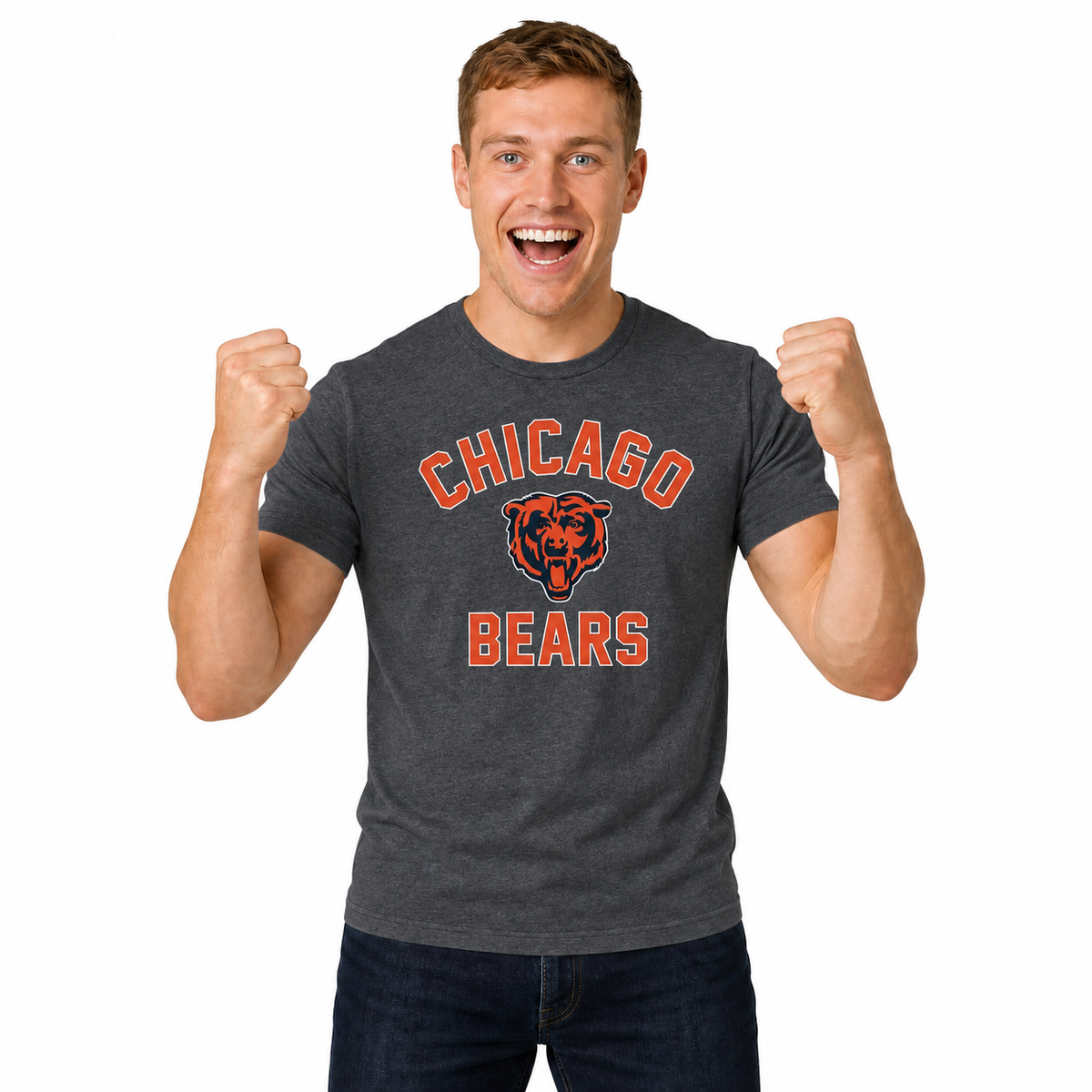 Chicago Bears NFL Gameday T-Shirt for Men and Women - Heathered Charcoal