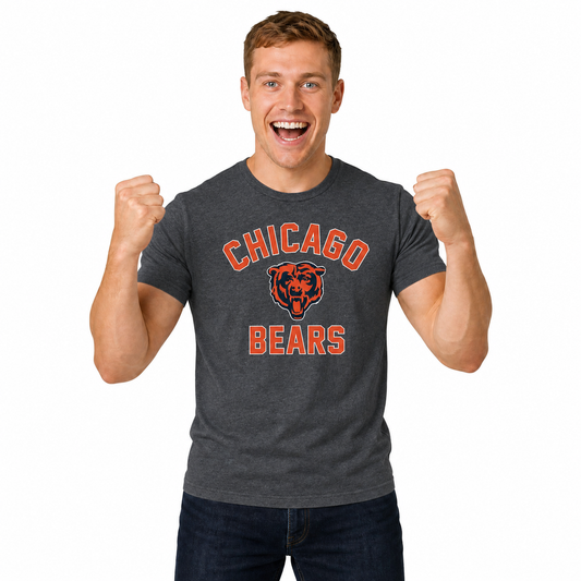 Chicago Bears NFL Gameday T-Shirt for Men and Women - Heathered Charcoal
