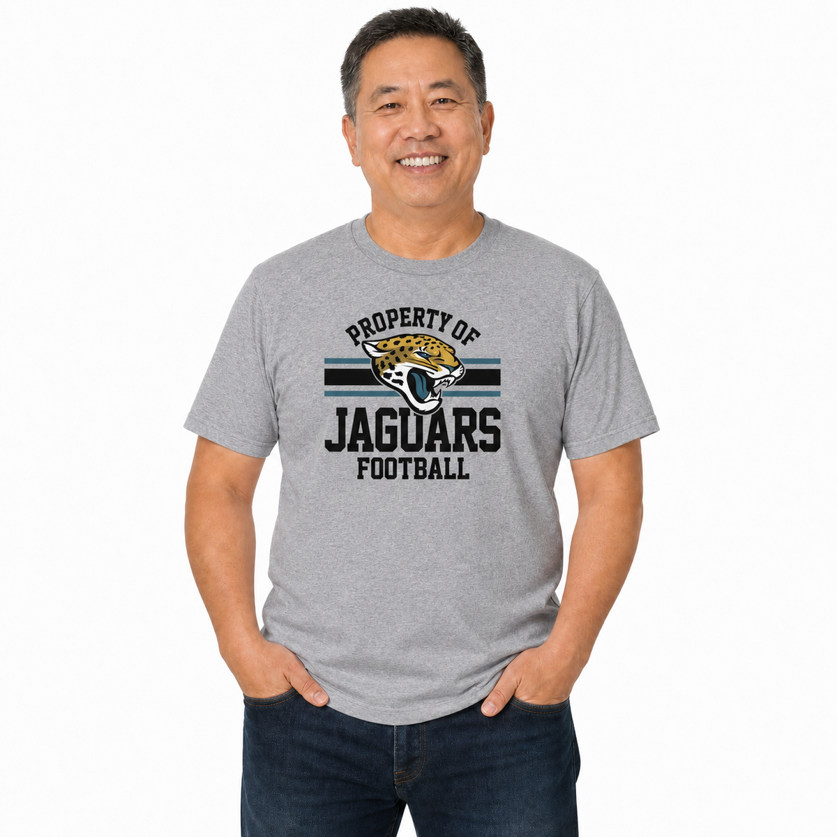 Jacksonville Jaguars NFL Property Of T-Shirt - Sport Gray