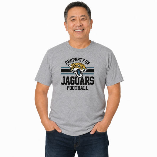 Jacksonville Jaguars NFL Property Of T-Shirt - Sport Gray