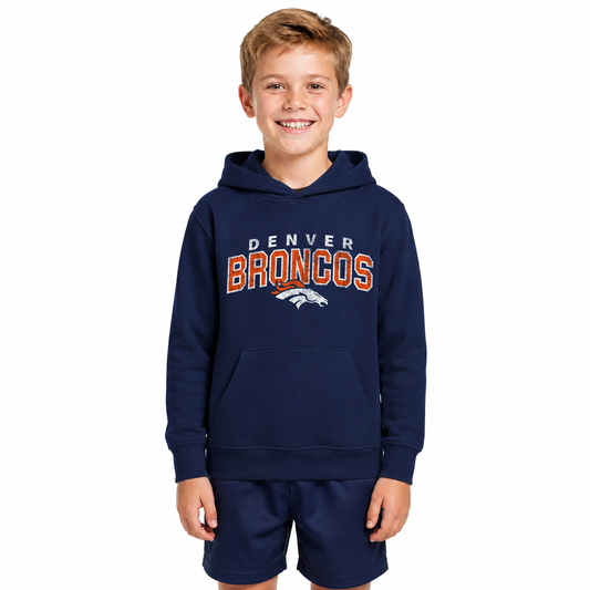 Denver Broncos NFL Youth Starting Fresh Hoodie for Boys and Girls - Navy