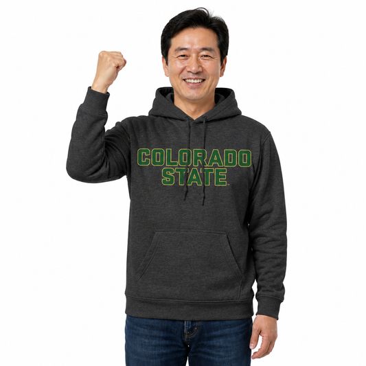 Colorado State Rams NCAA Fan Hoodie Sweatshirt Men Women - Charcoal