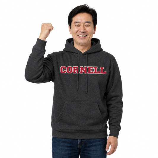 Cornell Big Red NCAA Fan Hoodie Sweatshirt Men Women - Charcoal