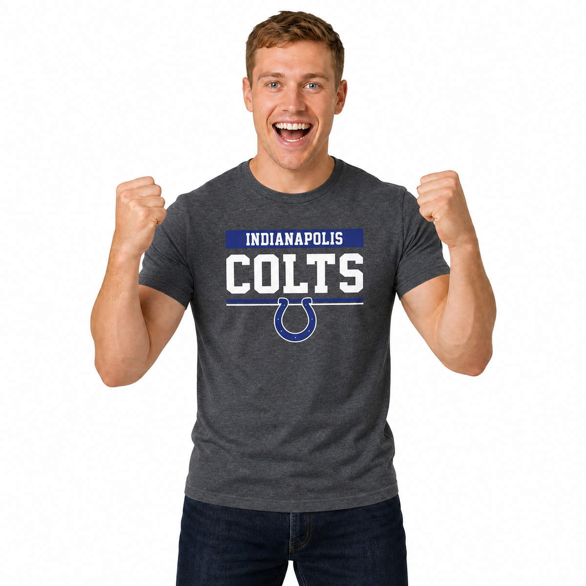 Indianapolis Colts Charcoal T-Shirt for Men and Women - Charcoal