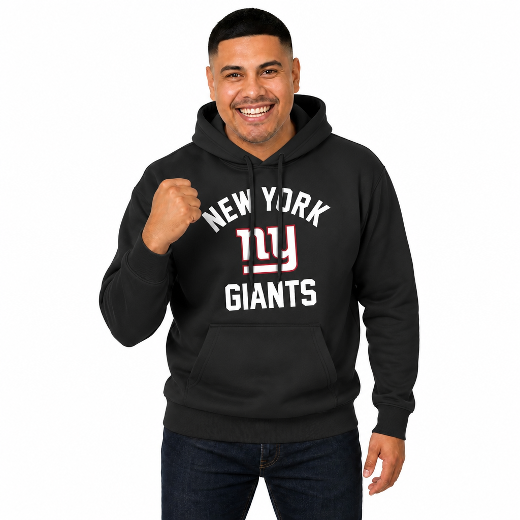 New York Giants Gameday Hoodie Pullover Sweatshirt - Black