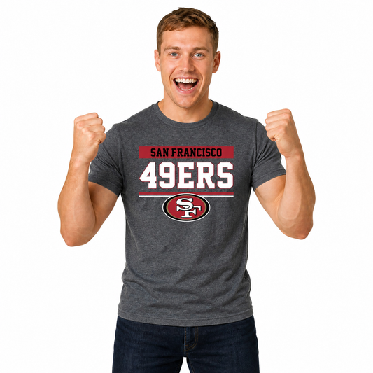 San Francisco 49ers Charcoal T-Shirt for Men and Women - Charcoal