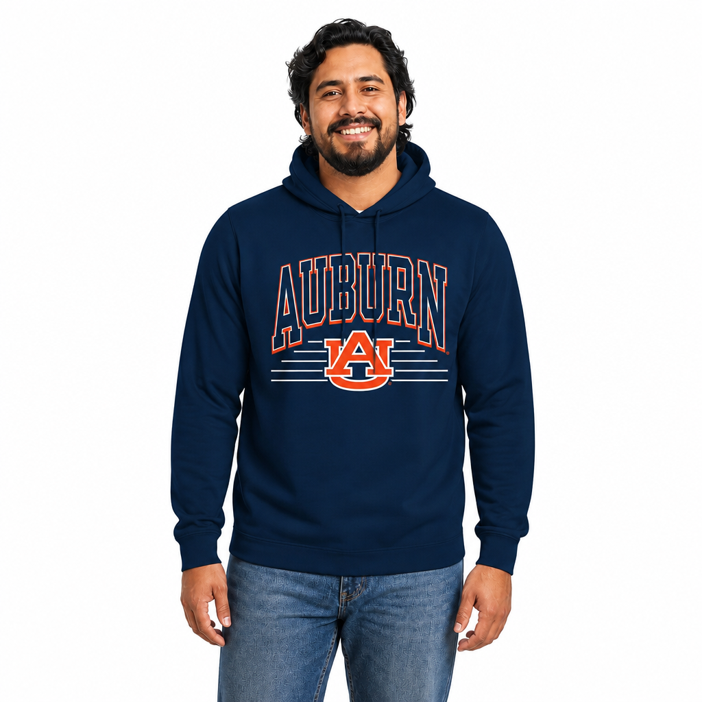 Auburn Tigers  Overtime Classics Fleece Hoodie Sweatshirt - Navy