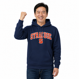 Syracuse Orange NCAA Adult Tackle Twill Hooded Sweatshirt - Navy
