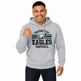 Philadelphia Eagles Property Of Fleece Hoodie - Sport Gray