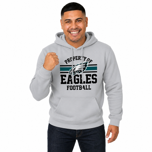 Philadelphia Eagles Property Of Fleece Hoodie - Sport Gray