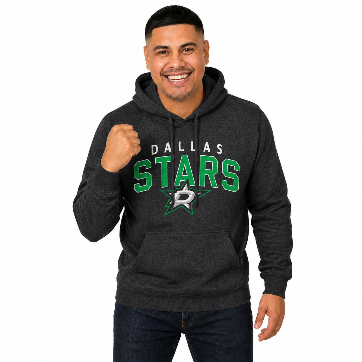 Dallas Stars Stars Hoodie Fleece Sweatshirt for Men and Women - Black Heather