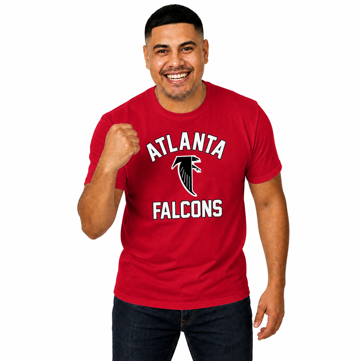 Atlanta Falcons Mens Womens Retro Gameday Tee - Red