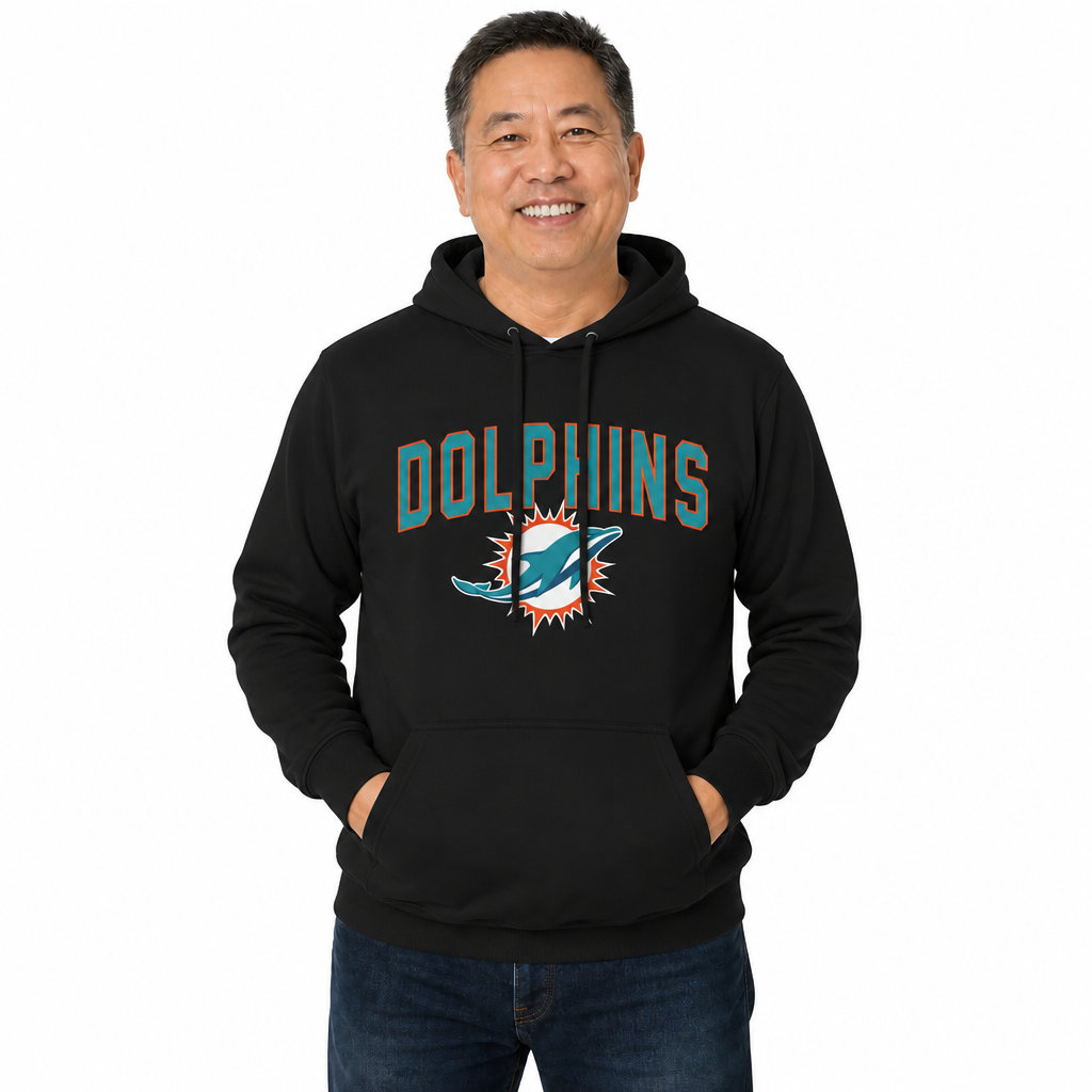 Miami Dolphins NFL Home Team Hoodie Sweatshirt - Black