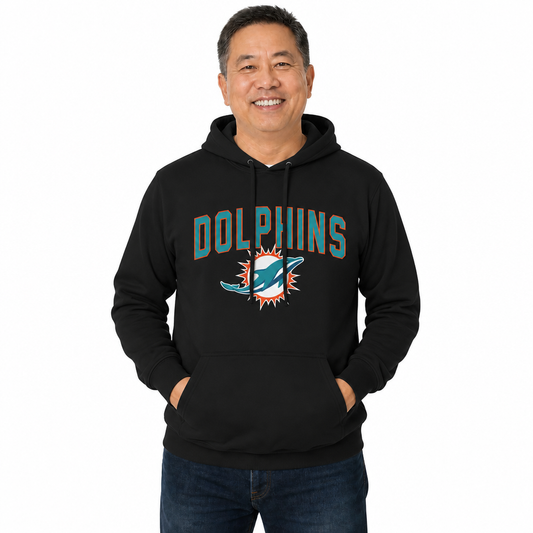 Miami Dolphins NFL Home Team Hoodie Sweatshirt - Black