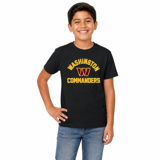 Washington Commanders Youth NFL Football T-Shirt - Black