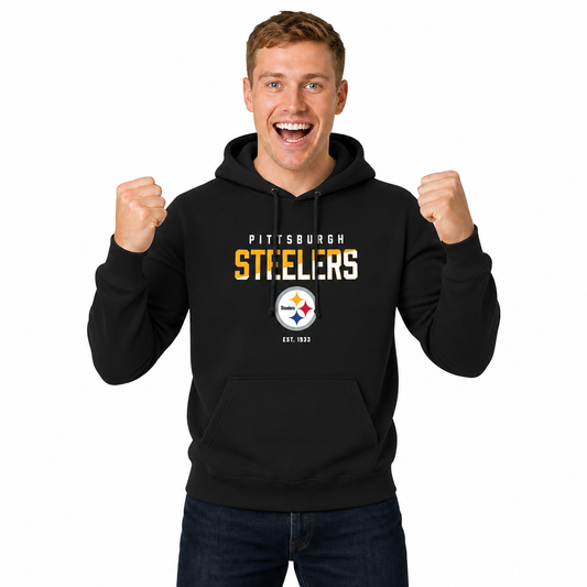 Pittsburgh Steelers Steelers Hoodie Fleece Sweatshirt for Men and Women - Black