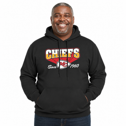 Kansas City Chiefs Vintage Block Fleece Hoodie - Black