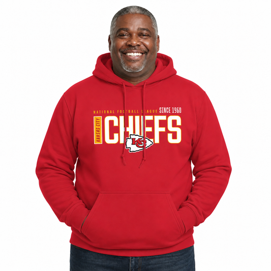 Kansas City Chiefs NFL Modern Endzone Fleece Hoodie Red Sweatshirt - Red
