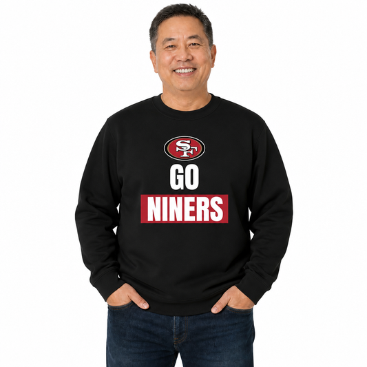 San Francisco 49ers NFL Adult Slogan Crewneck Sweatshirt - Red