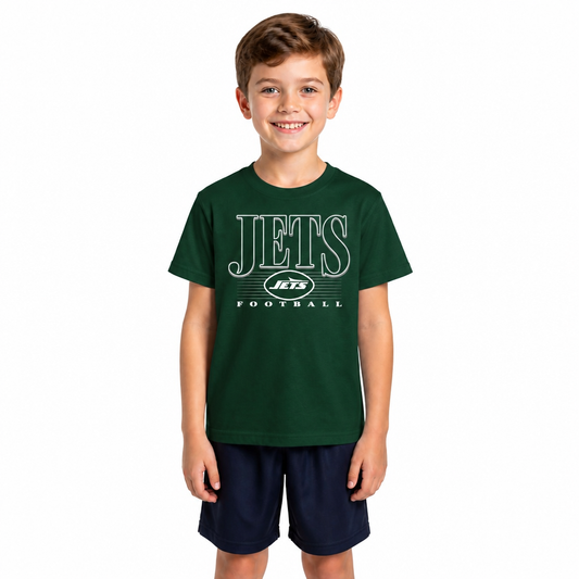 New York Jets NFL Youth Overtime T-Shirt - Forest Green