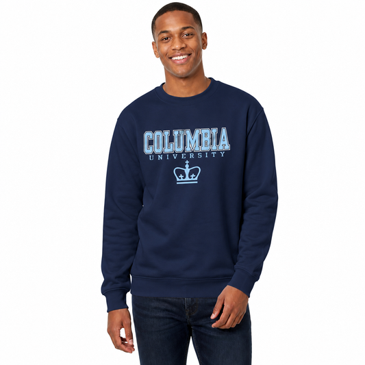 Columbia Lions Campus Colors Adult Arch & Logo Soft Style Gameday Crewneck Sweatshirt  - Navy