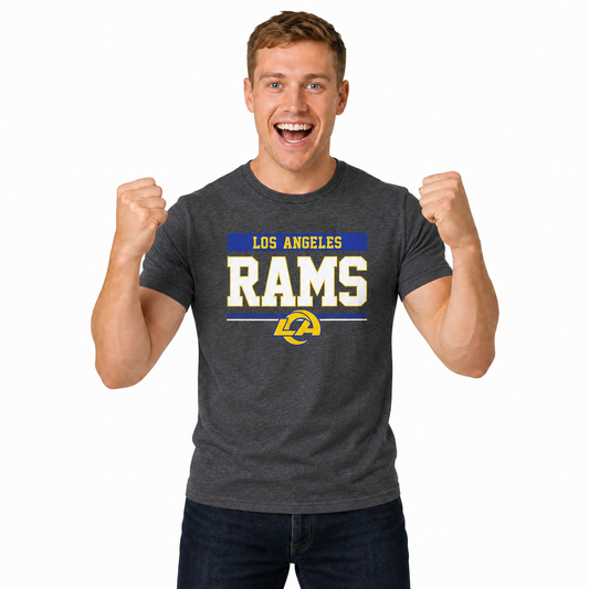 Los Angeles Rams Charcoal T-Shirt for Men and Women - Charcoal