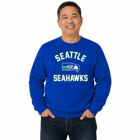 Seattle Seahawks Gameday Crewneck Sweatshirt - Royal