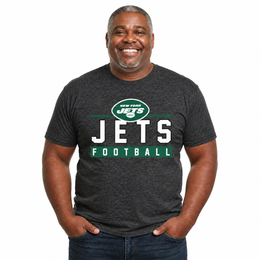New York Jets NFL Adult MVP True Fan T-Shirt - Charcoal