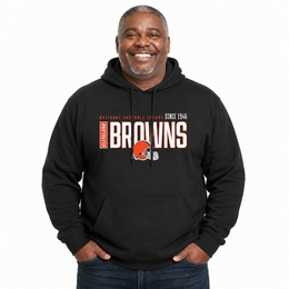 Cleveland Browns NFL Modern Endzone Fleece Hoodie Black Sweatshirt - Black