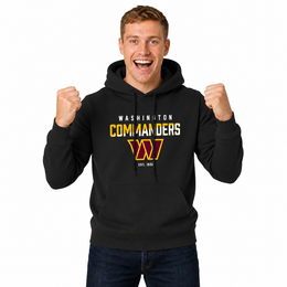 Washington Commanders Commanders Hoodie Fleece Sweatshirt for Men and Women - Black