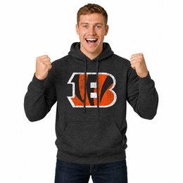 Cincinnati Bengals Modern Throwback Fleece Hoodie - Black