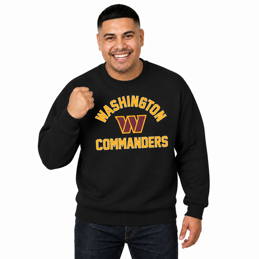 Washington Commanders NFL Gameday Crewneck Sweatshirt - Black