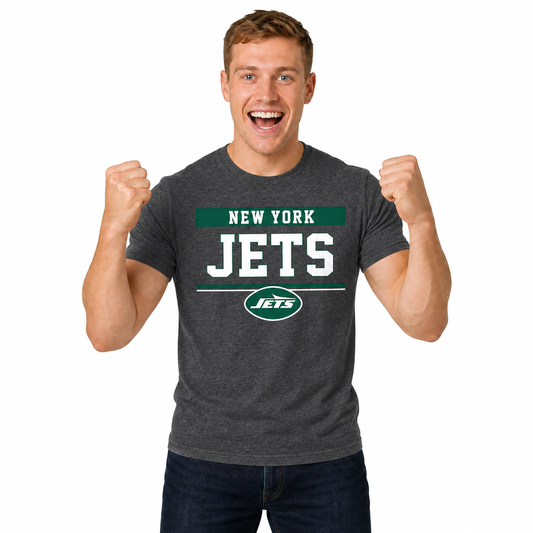New York Jets Charcoal T-Shirt for Men and Women - Charcoal