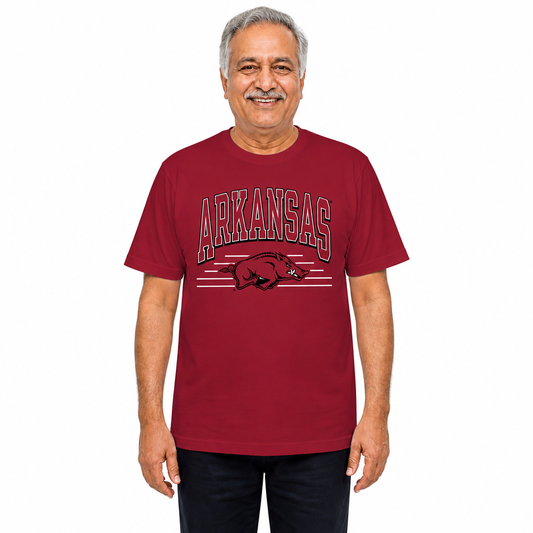 Arkansas Razorbacks  NCAA Overtime Classics Unisex T-Shirt - Cardinal