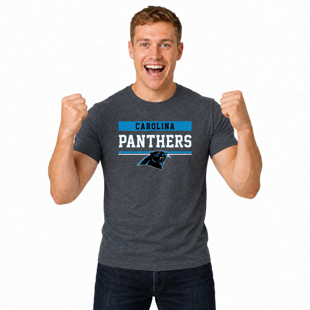 Carolina Panthers Charcoal T-Shirt for Men and Women - Charcoal