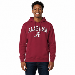 ALA Arch & Logo Gameday Hoodie - Crimson