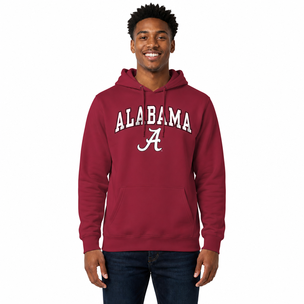 ALA Arch & Logo Gameday Hoodie - Crimson