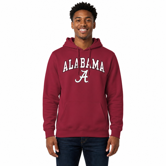 ALA Arch & Logo Gameday Hoodie - Crimson
