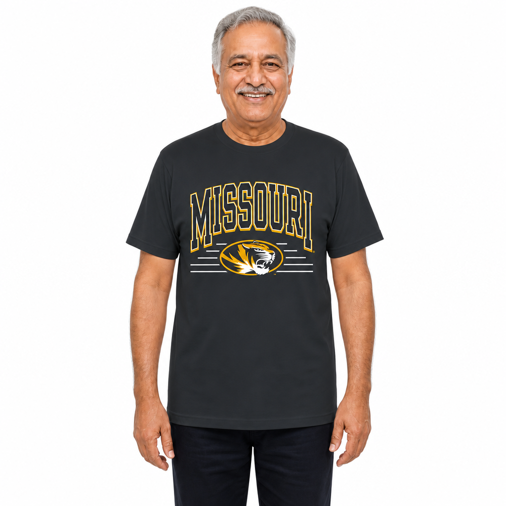 Missouri Tigers  NCAA Overtime Classics Unisex T-Shirt - Black