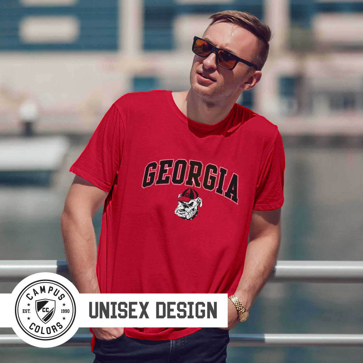 Georgia Bulldogs NCAA Adult Gameday Cotton T-Shirt - Red