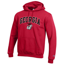GEOR Arch & Logo Gameday Hoodie - Red