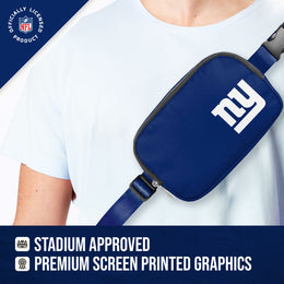 New York Giants NFL Gameday On The Move Crossbody Belt Bag - Royal