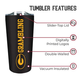 Grambling State University Campus Colors  NCAA Tumbler - Black