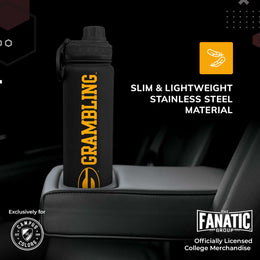 Grambling State University NCAA Stainless Steel Water Bottle - Black