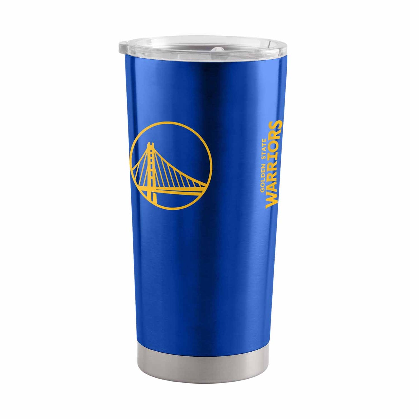 Golden State Warriors NBA Basketball 20oz Stainless Steel Vacuum Insulated Game Day Tumbler with Silicone Grip - Royal