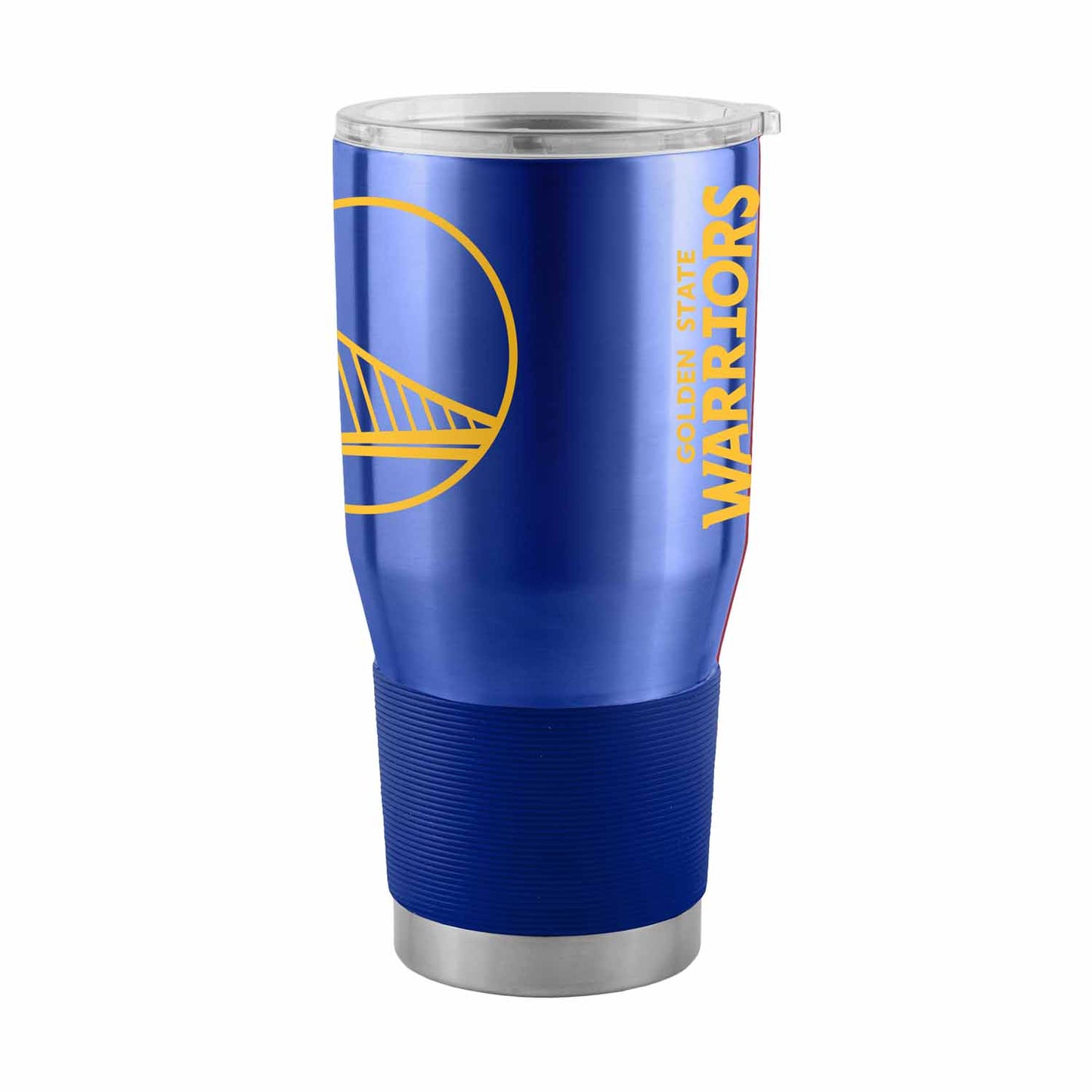 Golden State Warriors NBA Basketball 30oz Stainless Steel Vacuum Insulated Game Day Tumbler with Silicone Grip - Royal